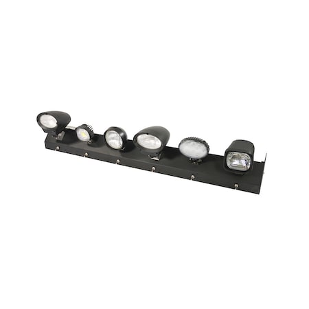 A & I Products Light Display Rack With AC Inverter, FUp 6 Lights (Not Included), F4' Wide Lozier Displays 49"x7"x7" A-LTD6